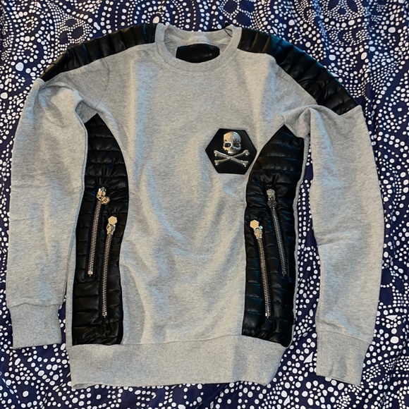 Philipp Plein Homme Men's Gray Sweatshirt - Picture 6 of 16